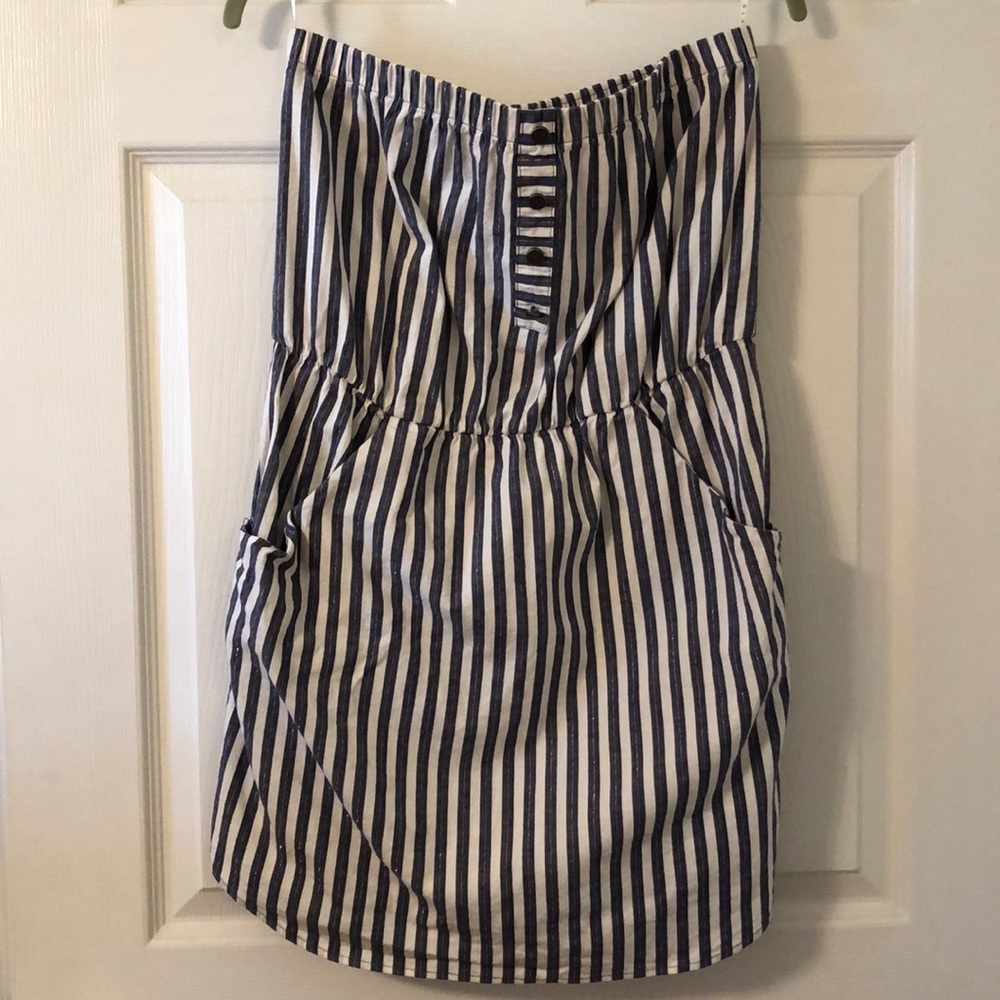 Strapless Glam stripped dress